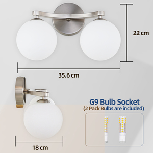 Romantic Geometric Orb Glass G9 Wall Lamp Bedroom <b>Bedside</b> Wall Light for Aisle Hallway Corridor Hotel Home Decor Wholesale - Product Image 4