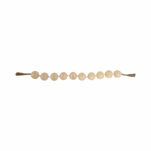Ghirlanda di perline in resina effetto rustico, decorazione neutra per casa, ufficio, soggiorno, bagno. - Product Image 6