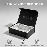 Boîte cadeau de luxe personnalisée pour bijoux avec doublure en éponge, emballage magnétique pour bijoux, montres, vin rouge, parfums, boîte de rangement