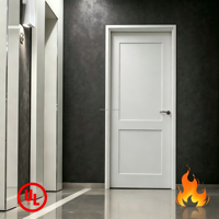Puerta de Madera Comercial de Alta Calidad Resistente al Fuego, Puerta de Madera para Hotel con Certificación EN UL WH de 30/60/90 Minutos