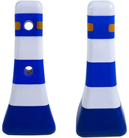Barrera de plástico personalizada, señal de trabajo en carretera, prueba de señal de carretera, barreras de seguridad de plástico/conos de tráfico de colores