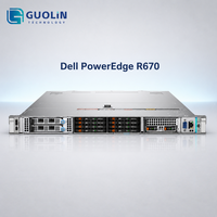 Serveur d'entreprise reconditionné haute performance avec 128 Go de DDR5 6400 et 8x NVMe SSD Dell PowerEdge R670 Rack Server