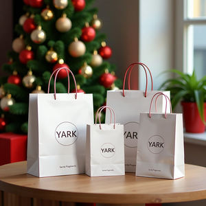 Petit sac en papier personnalisé avec logo, emballage écologique pour échantillons cosmétiques, cadeaux et promotion de marque - Product Image 1