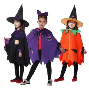 Disfraz de Bruja Malvada Morada para Niñas al por Mayor en China, Capa de Bruja de Halloween WCSZ-010 - Product Image 1