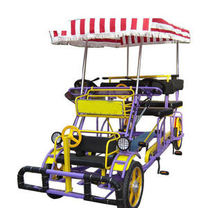 Vélo tandem/surrey à 7 places pour des moments de plaisir touristique, fonction de frein à main pour plus de sécurité, siège spécial pour enfants - Product Image 6