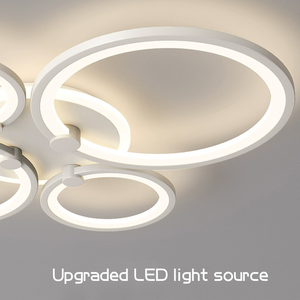 Chất lượng cao hiện đại LED trần ánh sáng vòng Acrylic đèn với điều khiển từ xa cho nhà phòng khách cơ sở sắt - Product Image 4