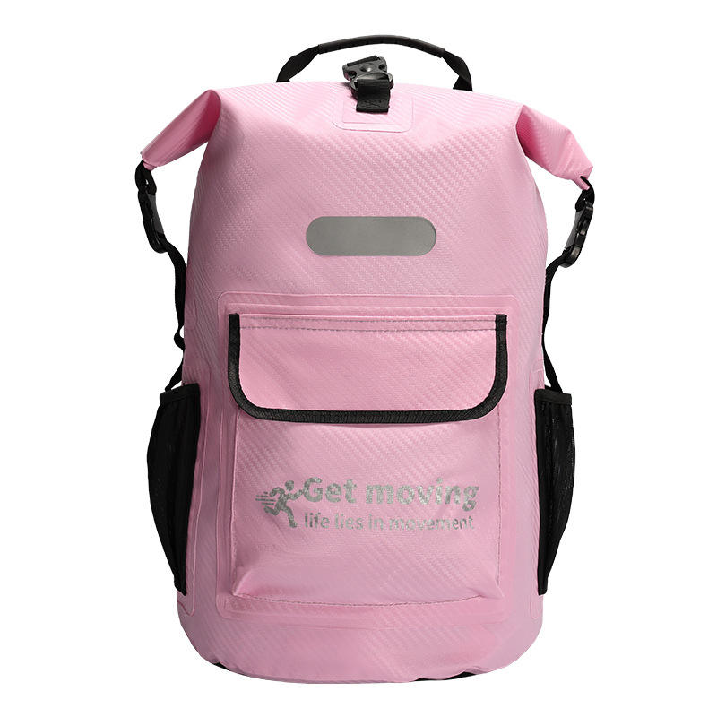 Fibre de carbone rose clair en relief