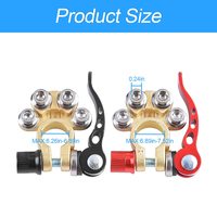 Conectores de Terminales de Batería para Automóvil, 2 Piezas, 4 Vías, Desconexión Rápida, Compatibles con Postes Tipo A SAE/JIS para Autos y Camionetas