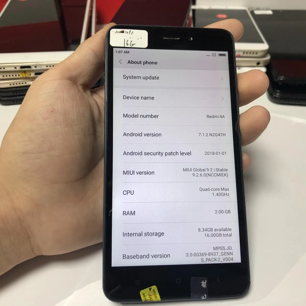 Wholesale Used Mobile Phone Cellphone Unlocked Original Redmi 4A Smart Phone