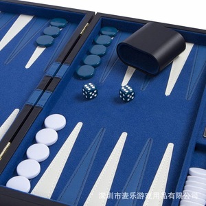 Elegante Portatile Da Viaggio <span class=keywords><strong>Gioco</strong></span> Da Tavolo Da Tavolo Similpelle <span class=keywords><strong>Backgammon</strong></span> - Product Image 2