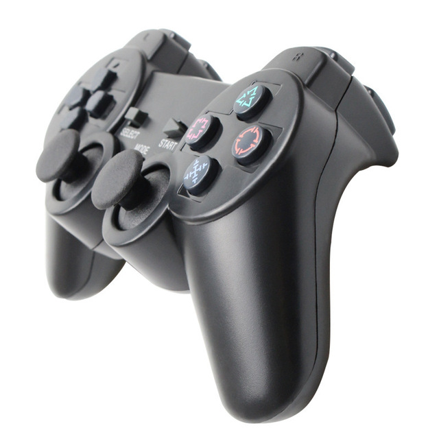 2.4G Wireless PS2 Game Controller Transparent Snowflake Button Dual Vibration Controller P2 Game Controller Factory Wholesale