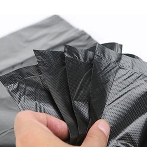 High Quality Heavy Duty Black HDPE Trash Bags <b>Plastic</b> Garbage Can Liners Professional Garbage Bags Trash Bags for Home <b>Kitchen</b> - Product Image 3