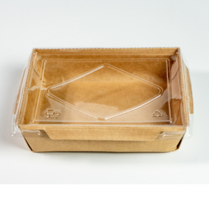 Free design Kraft Paper packaging boxes Hot sale Lunch Bento Fast Food Box with take away packaging