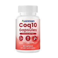 Ausreson Marque Privée CoQ10 300mg Capsules Complément Herbal Oméga-3 Santé Cardiaque Adulte Soutien Immunitaire Coenzyme Q10