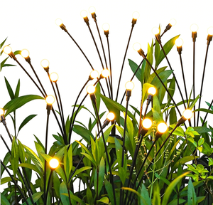 Lampes solaires de <span class=keywords><strong>jardin</strong></span> améliorées, lumières solaires oscillantes au <span class=keywords><strong>vent</strong></span>, lumières d'extérieur pour la cour, <span class=keywords><strong>le</strong></span> patio, la décoration de sentiers, blanc chaud - Product Image 1