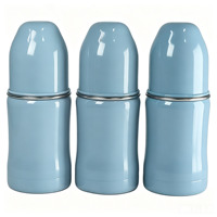 Bouteille isotherme en acier inoxydable de 180 ml avec tétine en silicone, marques graduées, couvercle anti-fuite détachable, écologique pour bébé et tout-petit