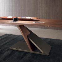 Table de conférence industrielle moderne et simple en bois massif, bureau long, table d'étude à domicile, établi design, forme de bande mobile