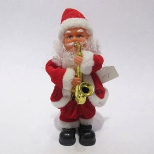 Santa Claus Eléctrico de Peluche Rojo Hecho a Mano de 60 cm, Clásico, Canta y Baila, Decoración Navideña - Product Image 3