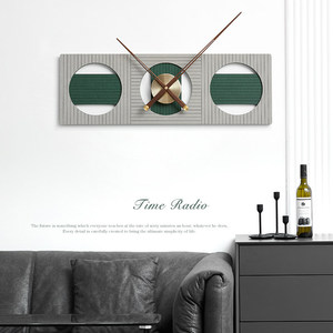 Nordic Style Wall <b>Clock</b> Rectangular <b>Silent</b> Quartz Battery Powered Living Room Home Decoration - Product Image 2