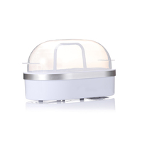 Cuiseur à œufs électrique automatique en plastique avec logo personnalisé, arrêt automatique, chauffage rapide, capacité de 1 à 6 œufs, fonctionnement simple