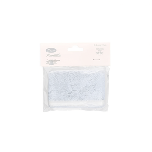 Dentelle Ilan Puntilla 75x150mm, Bordure Brodée Blanche pour Couture et Artisanat - Product Image 2