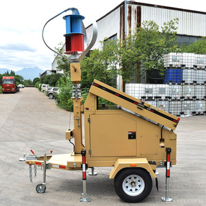 Solar Light Trailer With Wind Turbines and <b>Gasoline</b> <b>Generator</b> 12V UST900 Solar Light Trailer UST900 - Product Image 4