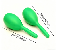 Wholesale Custom Logo Plastic Maraca Pair, Hand Held Rattle Percussion Instrument for Early Childhood Education Toy