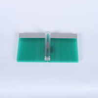Plaque alvéolaire en polycarbonate à six couches, résistante à la chaleur et aux UV, avec fixation murale en U et double crochet, 10mm, 12mm, 14mm, 16mm, 18mm, pour serre