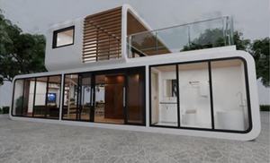 Apple cabina 20 pies 40 pies al aire libre moderno popular prefabricado portátil de lujo al aire libre Apple cabina Oficina - Product Image 4