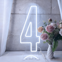 Dropshipping Livraison rapide Numéro de lumière néon Signes flexibles néon Intérieur Extérieur Personnalisé Décoration intérieure Art néon