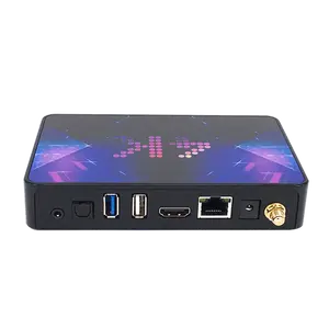 新产品创新产品安卓 9.1 2G/8G四核全球电视Linux媒体播放机互联网电视机顶盒