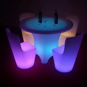 Móveis de led brilhantes de alta qualidade, 16 cores que muda de ir remoto para móveis do clube noturno