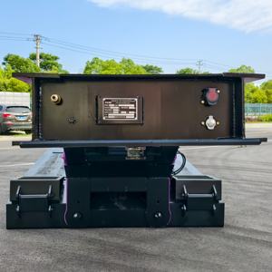 निर्माण मशीनरी परिवहन के साथ अच्छी गुणवत्ता हाइड्रोलिक हटाने योग्य गोसेनेक लोबॉय अर्ध ट्रेलर - Product Image 2