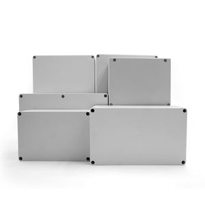 صندوق توصيل كهربائي بلاستيكي رمادي اللون من مادة ABS مقاوم للماء بدرجة حماية IP66 لحماية قواطع الدائرة الكهربائية - Product Image 1