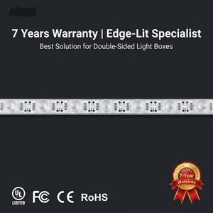 DC 12V Edgelit <b>LED</b> <b>Bar</b> <b>Light</b> 2835 SMD Warm White Side Emitting Rigid Strip Aluminium <b>LED</b> <b>Light</b> <b>Bar</b> for Signage Fabric Lightbox - Product Image 2