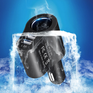 Chargeur de voiture USB portable mains libres avec 3 ports USB, chargeur de voiture USB, allume-cigare - Product Image 4