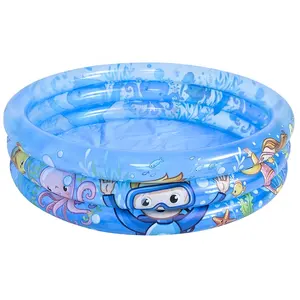 Manufacture Wholesale Sea World 3-Ring Pool Inflatable Toys for Kids in Hot Summer