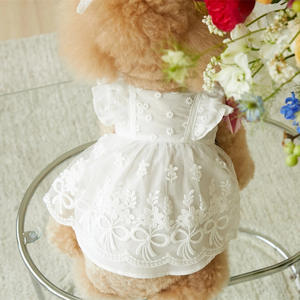 2025 Pet Verão Renda Princesa Saia Dog Cat Roupas Finas + Headwear - Product Image 6