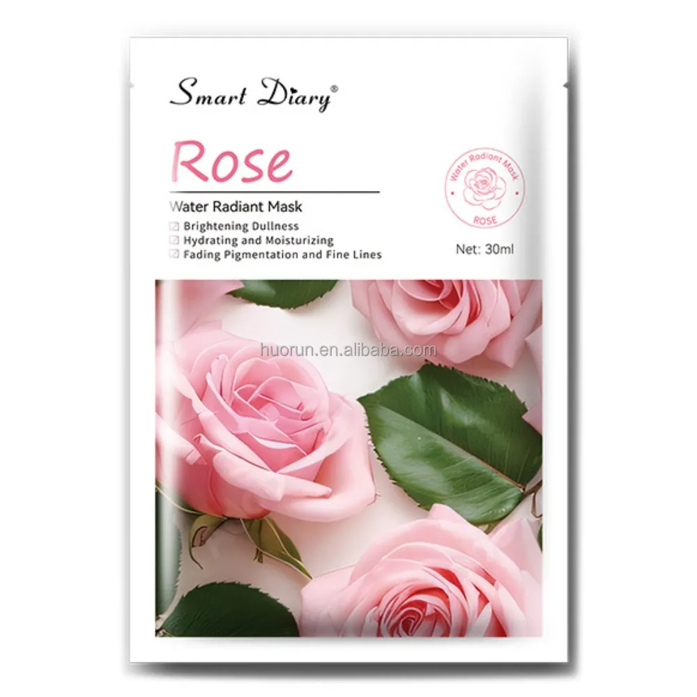 Private label cosmetic aloe rose plant extract moisturizing facial mask