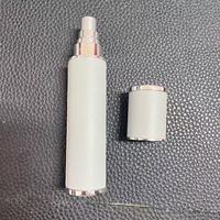 JZC 10ml Bouteille de parfum en cuir Portable Mini Press Sample Round Vacuum Liquid Vaporisateur Flacon avec surface de sérigraphie