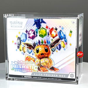 SHP vente en gros Pokemoned 6mm épaissi acrylique Elite Trainer Box Case couvercle magnétique acrylique transparent ETB boîtes Case ETB Protector - Product Image 2