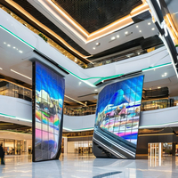 IP65 clair Transparent P3.91mm intérieur LED maille rideau 3D affichage numérique affiche TV mur extérieur Lighting-3D écran LED