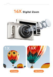 Portable 4K Digital <strong>Video</strong> <strong>Camera</strong> MicroSD 180 <strong>Wide</strong> Angle Selfie Gift Retro Design CMOS Sensor HD Capture Clear Vivid Photos - Product Image 6