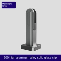Aluminiumlegierung Glasklammer Reine Massivstufen-Treppengeländer Bodenmontierte Schwimmbad-Geländer Moderne Schlichtheit 5 Jahre Garantie