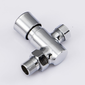 Robinet de chasse d'eau pour urinoir apparent, corps en cuivre, à commande manuelle, montage mural, économie d'eau, design industriel - Product Image 2