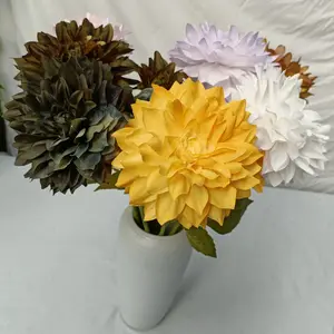 Vent nordique 2 tête Dahlia mariage intérieur table décoration simulation fleur bouquet soie floral ar