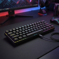 Clavier de jeu mécanique 60% 61 touches rétroéclairé RVB filaire USB Type C format compact pour bureau