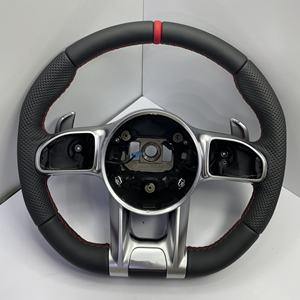 Volante <span class=keywords><strong>Deportivo</strong></span> Negro en Oferta, Volante de Cuero W204 W205 AMG CLA para Mercedes Benz - Product Image 2