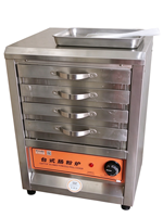 Machine à Cuire à la Vapeur Automatique en Acier Inoxydable à Cinq Niveaux pour Nouilles et Rouleaux de Riz, Électrique et à Gaz
