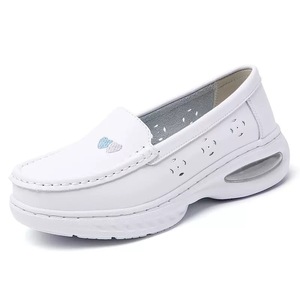 <span class=keywords><strong>Scarpe</strong></span> di sicurezza <span class=keywords><strong>bianche</strong></span> da <span class=keywords><strong>donna</strong></span> con punta in acciaio in microfibra superiore in pelle per lavori ospedalieri - Product Image 2